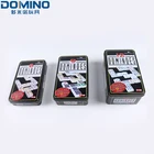 Dominoes Domino Double 6 Dominoes Set With Plastic Box Sublimation Dominoes Blocks Domino Toy Set