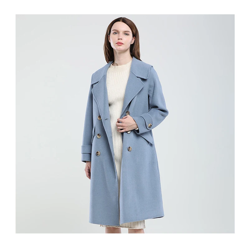 Plus Size Double Breasted Overcoat Ladies Woolen Coats Customized Cashmere Wool Coat, Customized colors
Plus Size Double Breasted Overcoat Ladies Woolen Coats Customized Cashmere Wool Coat, Customized colors