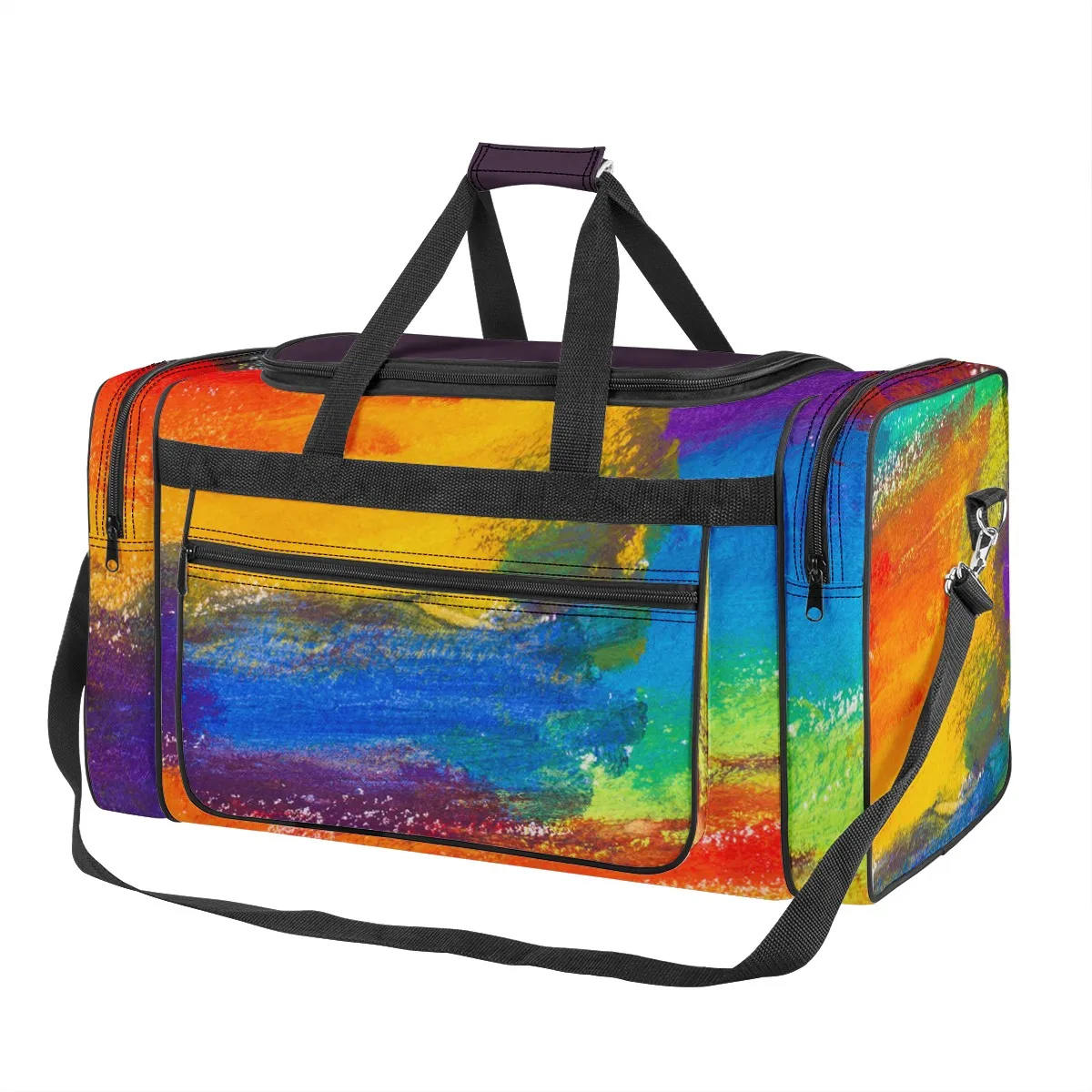 Sports Wholesale Hand Ladies Travel Shoulder Bag New Arrival Tie Dye Printed Rainbow Travel Luggage Tote Organizer Bag
Sports Wholesale Hand Ladies Travel Shoulder Bag New Arrival Tie Dye Printed Rainbow Travel Luggage Tote Organizer Bag