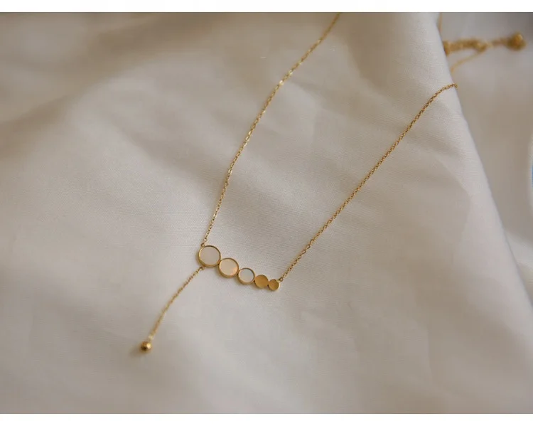 Unique design delicate women necklace Shell Circle Pendant ins style necklace March Expo jewelry for women
Unique design delicate women necklace Shell Circle Pendant ins style necklace March Expo jewelry for women