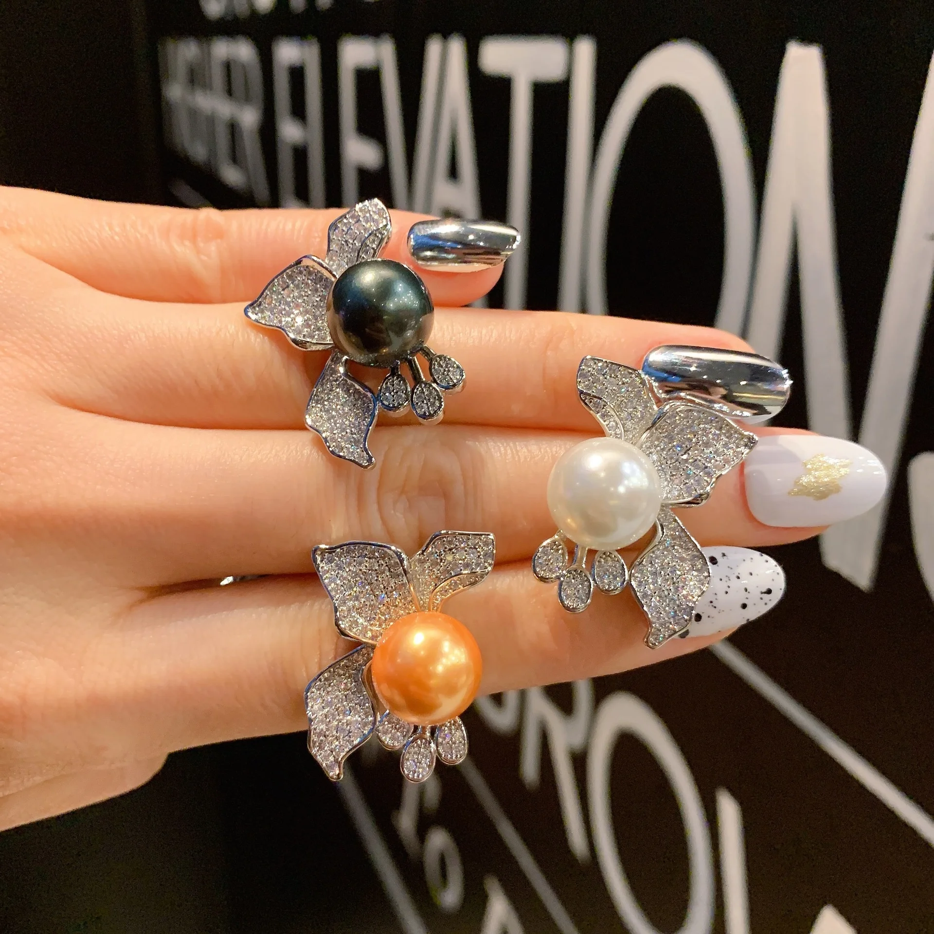 Fashion Big Geometric Pearl Rings For Women Jewelry pearl Open Ring Adjustable Wedding Accessories gift
Fashion Big Geometric Pearl Rings For Women Jewelry pearl Open Ring Adjustable Wedding Accessories gift
