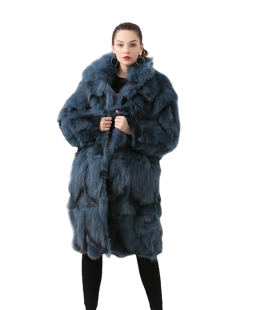 QC19036 winter warm hot selling model real fox fur long women jacket plus size oversized fur coat
QC19036 winter warm hot selling model real fox fur long women jacket plus size oversized fur coat
