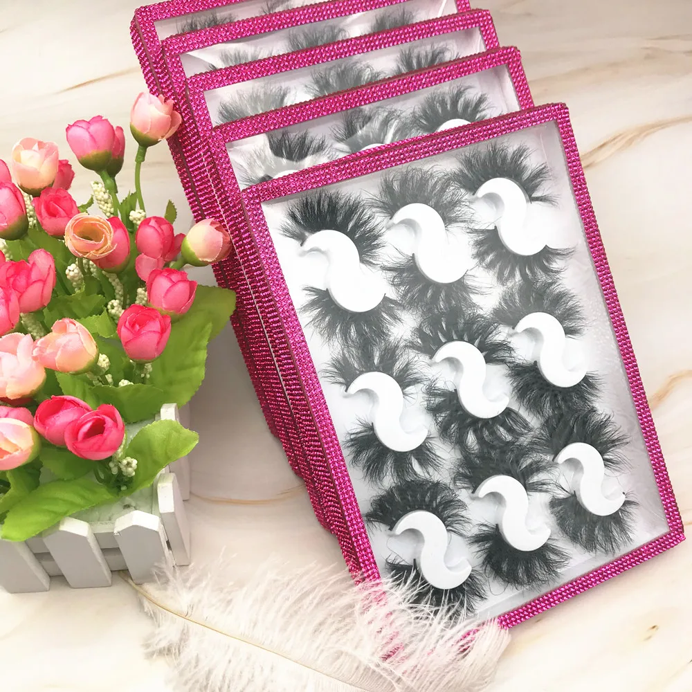 Custom Mink Eyelash Book Private Label 9 Pair 25mm 3D Mink Lash Book with Rhinestone Packaging
Custom Mink Eyelash Book Private Label 9 Pair 25mm 3D Mink Lash Book with Rhinestone Packaging