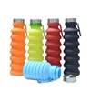 550ml/470ml Outdoor Squeeze Foldable Recyclable Sports Collapsible Silicone Water Bottle