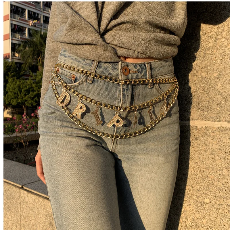 New Design Belly Chain Female Sexy Bodychain Belt Women Waist Gold Belt Personalized Rhinestone Letter Crystal Waist Chain
New Design Belly Chain Female Sexy Bodychain Belt Women Waist Gold Belt Personalized Rhinestone Letter Crystal Waist Chain