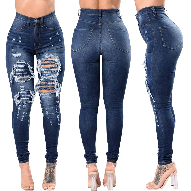 Clothing Wholesale Women Jeans Damaged Tight Super Skinny Ripped High Waist Womens Denim Stretch Pants
Clothing Wholesale Women Jeans Damaged Tight Super Skinny Ripped High Waist Womens Denim Stretch Pants
