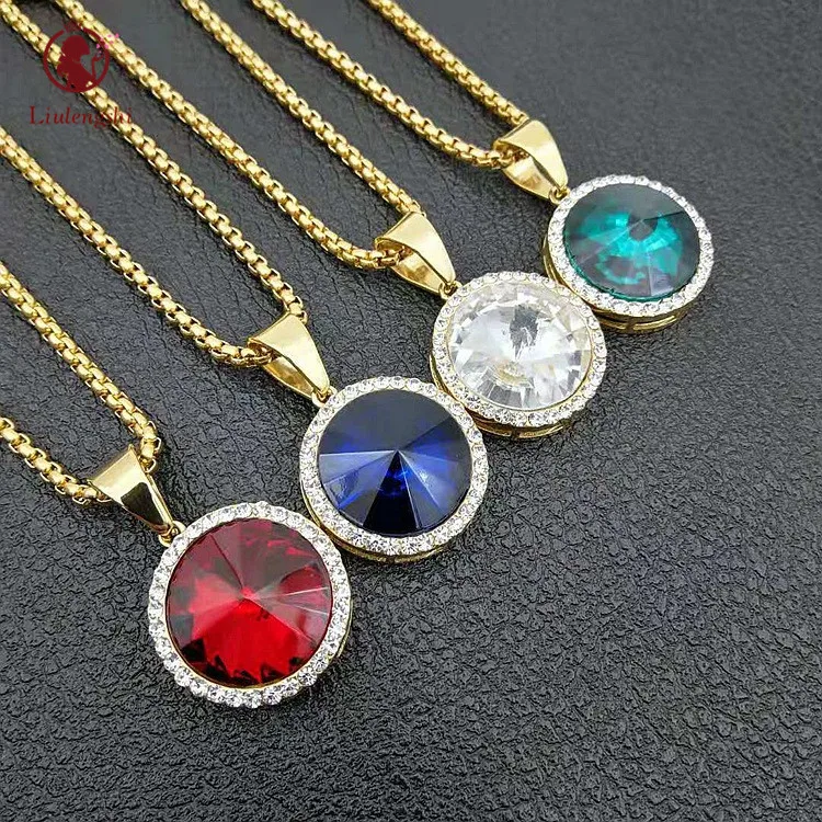 Fashion Design Hips Hop Stainless Steel Link Necklace Micro Inlay Colored Round Zircon Crystal Pendant Necklace For Men
Fashion Design Hips Hop Stainless Steel Link Necklace Micro Inlay Colored Round Zircon Crystal Pendant Necklace For Men