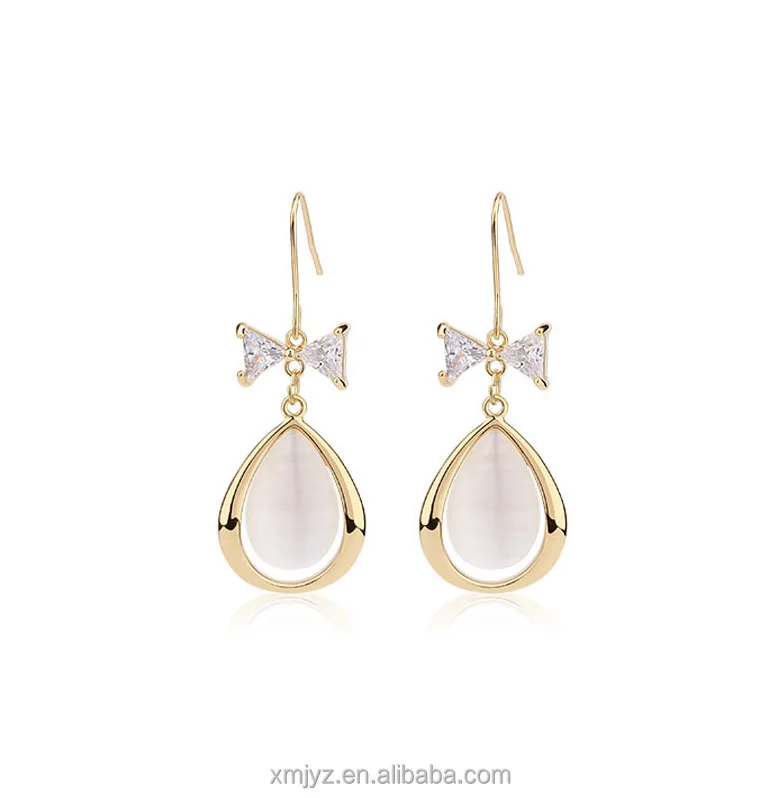 Korean Bow Knot Zircon Cat Eye Water Drop Simple And Small Net Red Temperament Ear Hook Ear Jewelry
Korean Bow Knot Zircon Cat Eye Water Drop Simple And Small Net Red Temperament Ear Hook Ear Jewelry