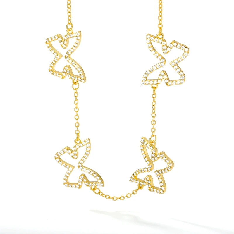 Trendy Aesthetic Jewelry Butterfly Charm Chain Stainless steel Pendant necklace for women
Trendy Aesthetic Jewelry Butterfly Charm Chain Stainless steel Pendant necklace for women