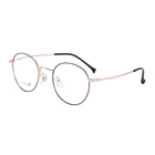 New arrival round classic ultra light titanium blue light blocking optical glasses