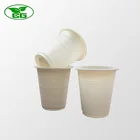 Custom 4oz/6oz/8oz/12oz/16oz Biodegradable Corn Starch Compostable Coffee Ice Cream Yoghurt Disposable Plastic Cup