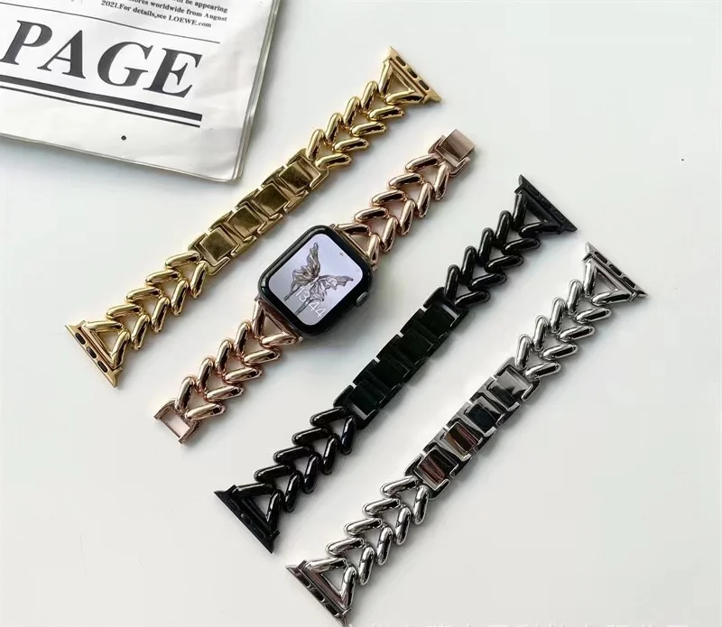 Luxury Watch Bracelet For Apple Watch Ultra 8 Band Designer For Apple Watch Band Gold Stainless Steel
Luxury Watch Bracelet For Apple Watch Ultra 8 Band Designer For Apple Watch Band Gold Stainless Steel