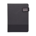Fashion Custom Office Conference Zipper A4 Leather document portfolio bags