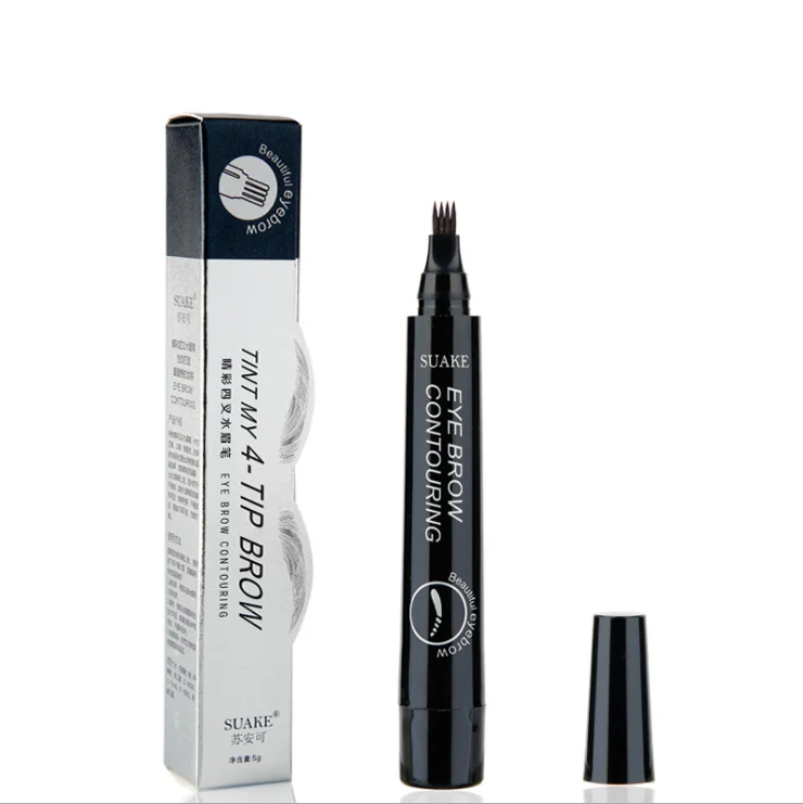 SUAKE 4-TIP Liquid Eyebrow Pencil Waterproof Fork Tip Fine Sketch Liquid Eye Brow Tattoo Tint Pen Cosmetics Makeup, 5 colors
SUAKE 4-TIP Liquid Eyebrow Pencil Waterproof Fork Tip Fine Sketch Liquid Eye Brow Tattoo Tint Pen Cosmetics Makeup, 5 colors