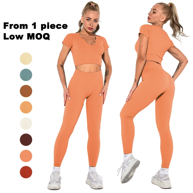 Fashion Custom New Arrival Ladies Short Sleeve Solid Color Tights Yoga Pants Seamless High Quality Women 2 Piece Yoga Sets
Fashion Custom New Arrival Ladies Short Sleeve Solid Color Tights Yoga Pants Seamless High Quality Women 2 Piece Yoga Sets
