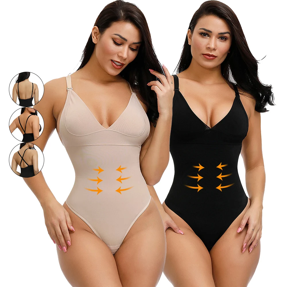 Fast Shipping Wholesale Women Deep V Neck Sleeveless Push Up Thong Full Body Shaper Shapewear Butt Lifter
Fast Shipping Wholesale Women Deep V Neck Sleeveless Push Up Thong Full Body Shaper Shapewear Butt Lifter