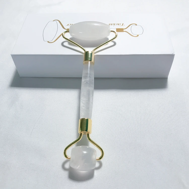 Wholesale Handheld Natural Clear Quartz Facial Massage Roller Gemstone Facial Roller
Wholesale Handheld Natural Clear Quartz Facial Massage Roller Gemstone Facial Roller