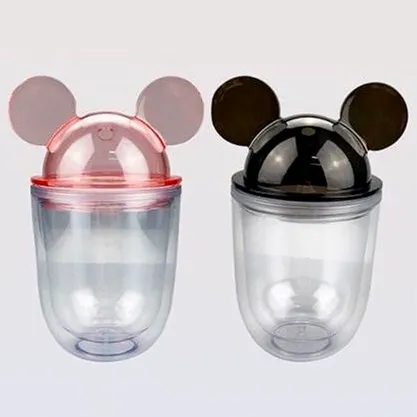 350ml Multicolor Optional Transparent Plastic Water Cup with Straw Smart Mickey Minnie Cup for Kids, Color
350ml Multicolor Optional Transparent Plastic Water Cup with Straw Smart Mickey Minnie Cup for Kids, Color