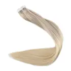 Double drawn 100 virgin remy hair natural straight human hair tape hair extensions