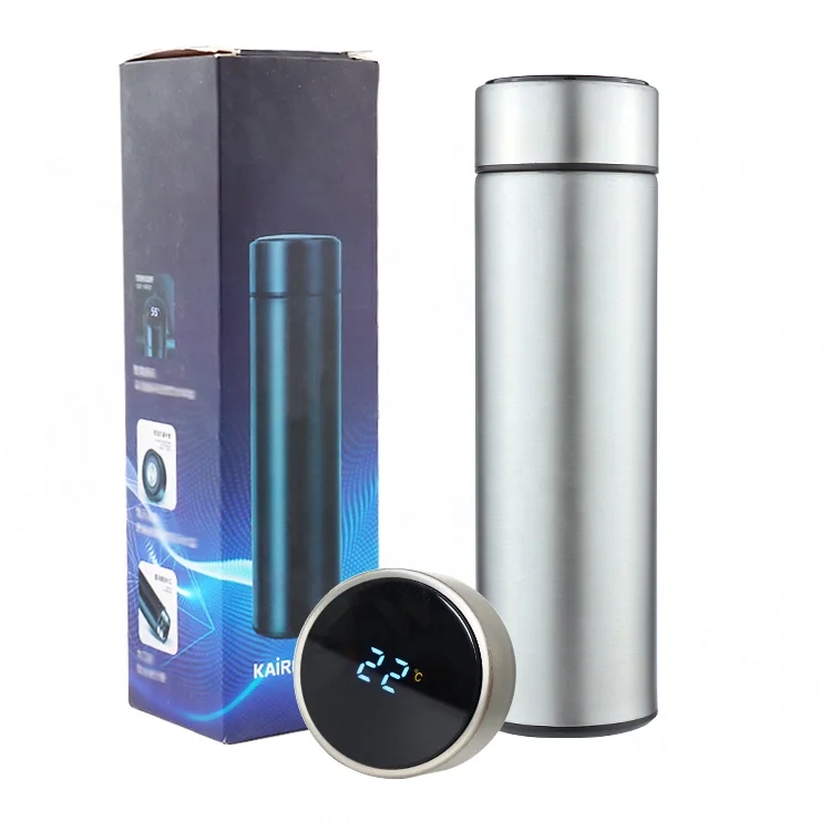 Smart LED Insulated Flask, Stainless steel temperature display water bottle with tea strainer for coffee and tea, Travel Cup, Customized
Smart LED Insulated Flask, Stainless steel temperature display water bottle with tea strainer for coffee and tea, Travel Cup, Customized