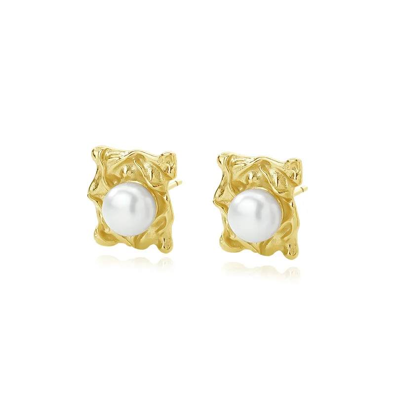 VIANRLA 925 Sterling Silver Jewelry Pearl Earrings 18k Gold Plated Earring For Women Free Laser Logo Wholesale
VIANRLA 925 Sterling Silver Jewelry Pearl Earrings 18k Gold Plated Earring For Women Free Laser Logo Wholesale