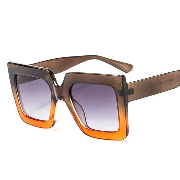 Women Oversized Rectangular Sunglasses Black Flat Top Two Color Sunglasses, Mix color or custom colors
Women Oversized Rectangular Sunglasses Black Flat Top Two Color Sunglasses, Mix color or custom colors
