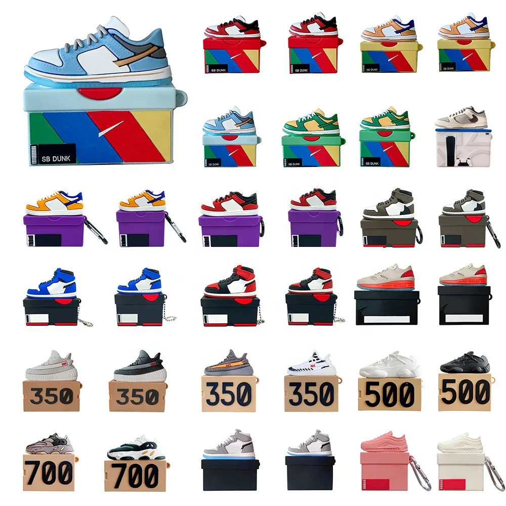 Amazon Hot Sale Sneaker Shoes Box Earphone Case For Airpods Pro Earphone Headphone Shoe For Airpods 1 2 Pro For Air pod cas
Amazon Hot Sale Sneaker Shoes Box Earphone Case For Airpods Pro Earphone Headphone Shoe For Airpods 1 2 Pro For Air pod cas