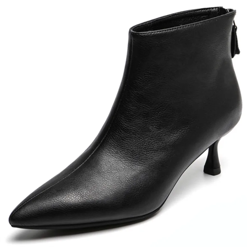 Dropshipping Custom Logo Women Shoes Pointed Toe Thin High Heel Short Boots Leather Ankle Boots
Dropshipping Custom Logo Women Shoes Pointed Toe Thin High Heel Short Boots Leather Ankle Boots