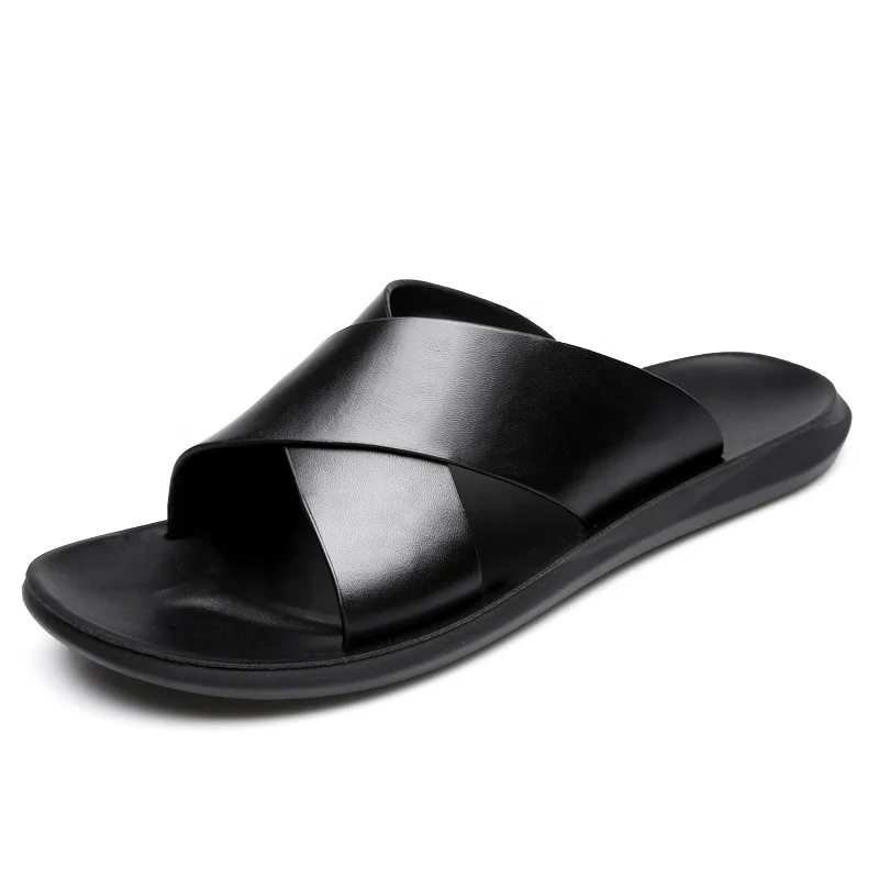 Leather men's leisure beach cowhide non-slip thick-soled slippers a generation of hair suppliers, Customized color
Leather men's leisure beach cowhide non-slip thick-soled slippers a generation of hair suppliers, Customized color