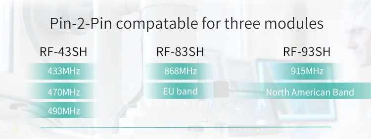 Long Range RF Module Wireless Transmitter and Receiver 868MHz LoRa Module SX1276