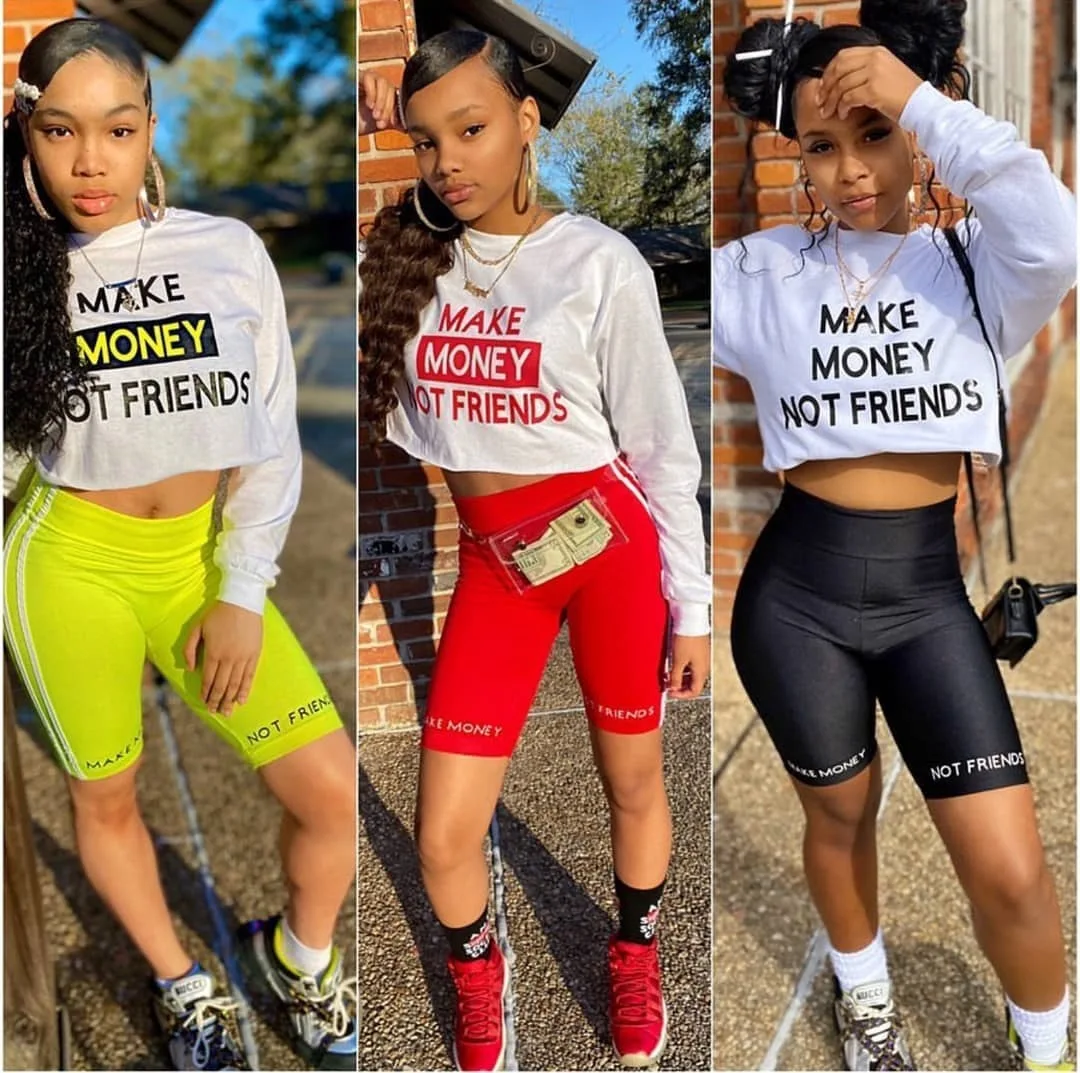 hoodies shorts suits women make money not friends sets summer tops long sleeve biker shorts two piece sets clothing
hoodies shorts suits women make money not friends sets summer tops long sleeve biker shorts two piece sets clothing