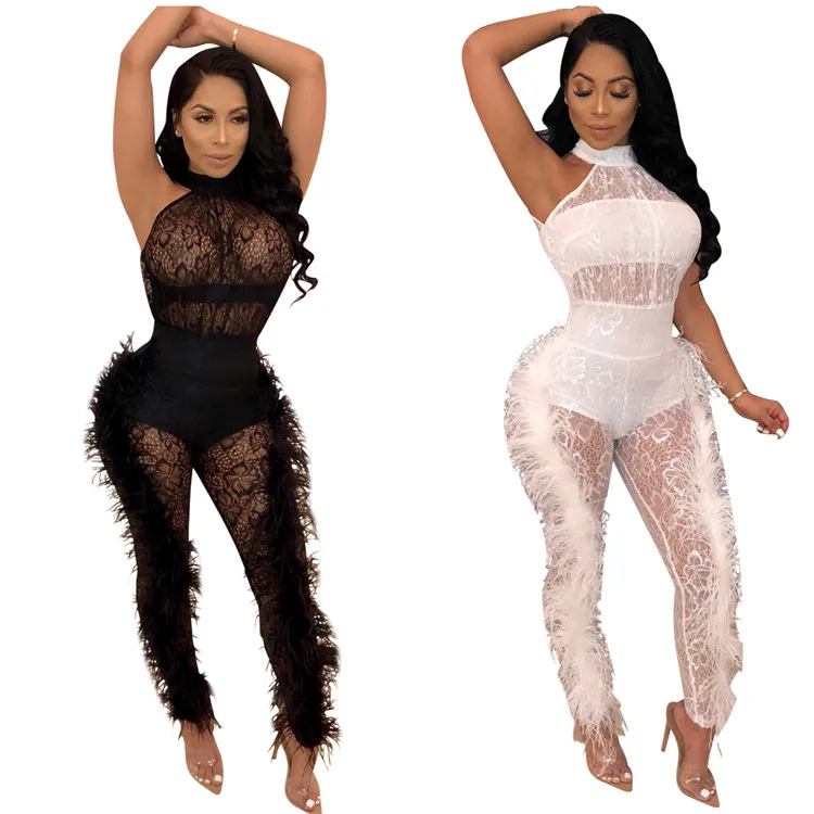 2021 Trendy Ladies Rompers Patchwork Mesh Night Sexy One Piece Spring Women Jumpsuit
2021 Trendy Ladies Rompers Patchwork Mesh Night Sexy One Piece Spring Women Jumpsuit