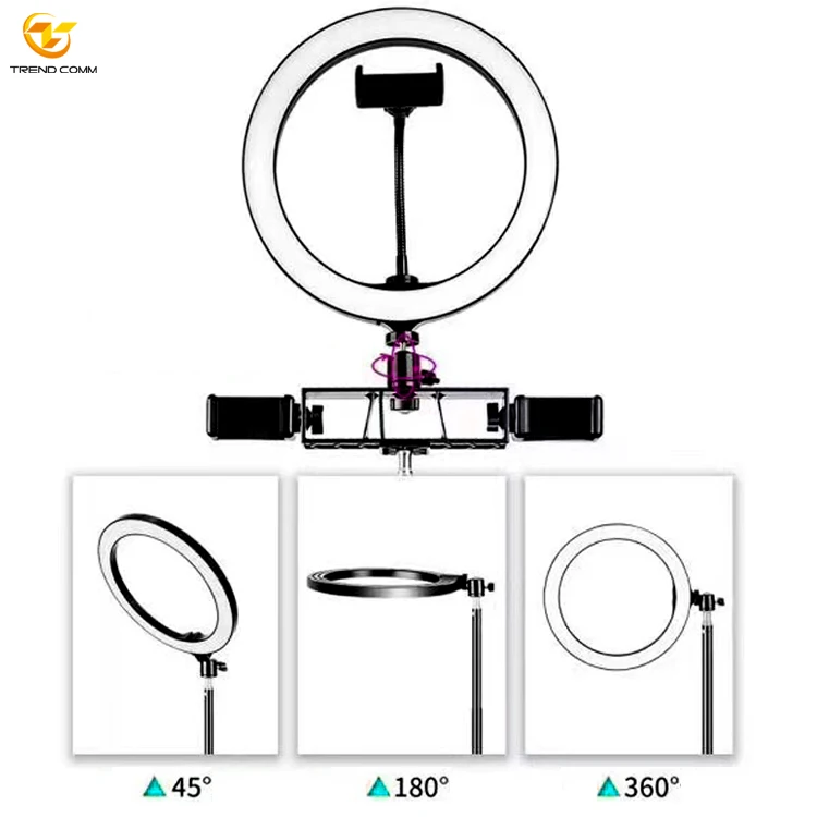 Portable Phone Circle LED Makeup Photographic Lighting Ring Lights, 2020 New Selfie Ring Light with Tripod Stand, Black
Portable Phone Circle LED Makeup Photographic Lighting Ring Lights, 2020 New Selfie Ring Light with Tripod Stand, Black