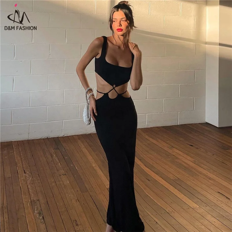 Black Straps Cut Out Bodycon Backless Prom Midi Dress For Women 2022 Summer Elegant Sexy Evening Party Fashion Slip Long Dresses
Black Straps Cut Out Bodycon Backless Prom Midi Dress For Women 2022 Summer Elegant Sexy Evening Party Fashion Slip Long Dresses