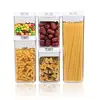 Hinrylife Food Preservation Box set-5 pieces, durable plastic-does not contain bisphenol A-suitable for cereals, nuts, fruits