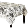 Spider Web Clear Plastic Table Cover Halloween Table Cloth Party Supplies
