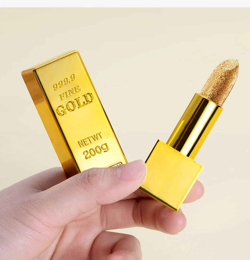 Gold lipstick Waterproof Long Lasting Gold Powder Lipstick Private Label Acceptable
Gold lipstick Waterproof Long Lasting Gold Powder Lipstick Private Label Acceptable
