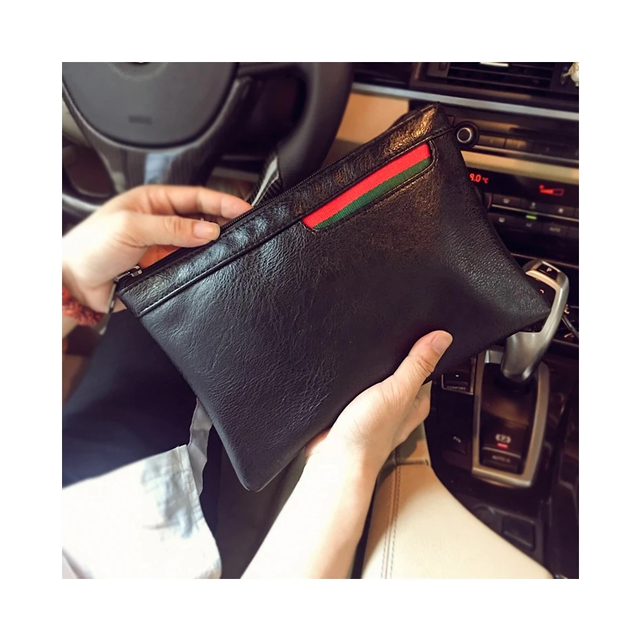 High Quality Leather Men Handbag Vintage Clutch Wallet Black Business Clutch Bag For Men Casual Style Purse
High Quality Leather Men Handbag Vintage Clutch Wallet Black Business Clutch Bag For Men Casual Style Purse