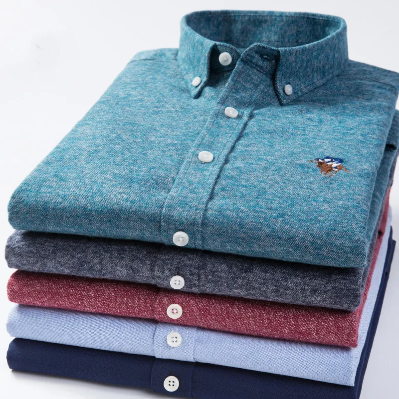 2021 Cotton Oxford Men's Shirt Solid long Sleeve Slim Fit Men's Tops New Business Brushed Men Plus Size Polo T Shirts, Optional
2021 Cotton Oxford Men's Shirt Solid long Sleeve Slim Fit Men's Tops New Business Brushed Men Plus Size Polo T Shirts, Optional
