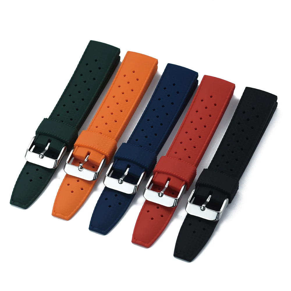 Polished Finished Tropical Silicone Watch Strap Band for Dive Mechanical Watches, As our color card
Polished Finished Tropical Silicone Watch Strap Band for Dive Mechanical Watches, As our color card