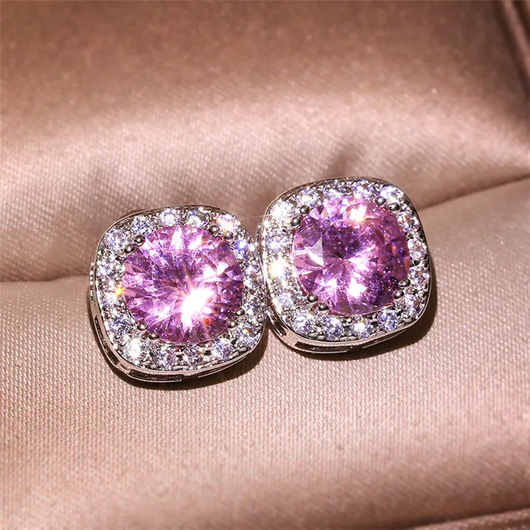 Women's Fashion Diamond Zirconia Stud Earrings Blue Stone Minimalism Round CZ Earring Stud
Women's Fashion Diamond Zirconia Stud Earrings Blue Stone Minimalism Round CZ Earring Stud