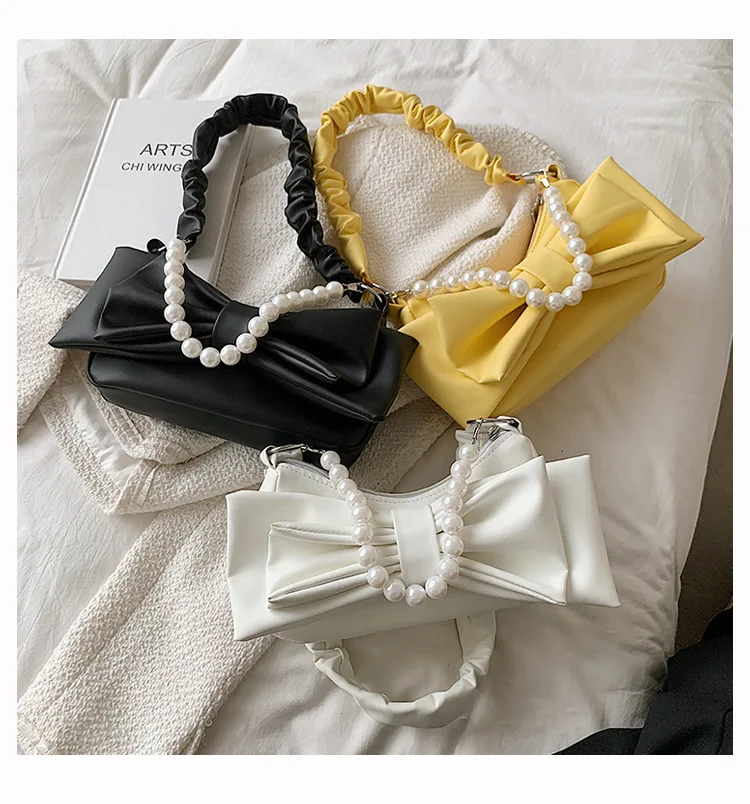 2021 New summer bow pearl zipper underarm shoulder bag girls shopping purse and phone handbags, Multi colors
2021 New summer bow pearl zipper underarm shoulder bag girls shopping purse and phone handbags, Multi colors