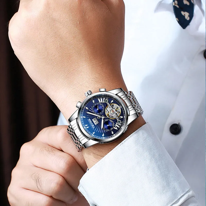 Fashion Custom Design OEM Men Watches Mechanical Waterproof Wristwatch Mens Watches Chronograph Automatic, Optional
Fashion Custom Design OEM Men Watches Mechanical Waterproof Wristwatch Mens Watches Chronograph Automatic, Optional