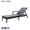 Best Selling Rattan Aluminium Swimming Pool Furniture Metal Deck Lounge Chair Sunbed Sun Loungers
