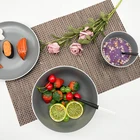 Hot selling factory price ceramic round fruit salad bowl with korean style