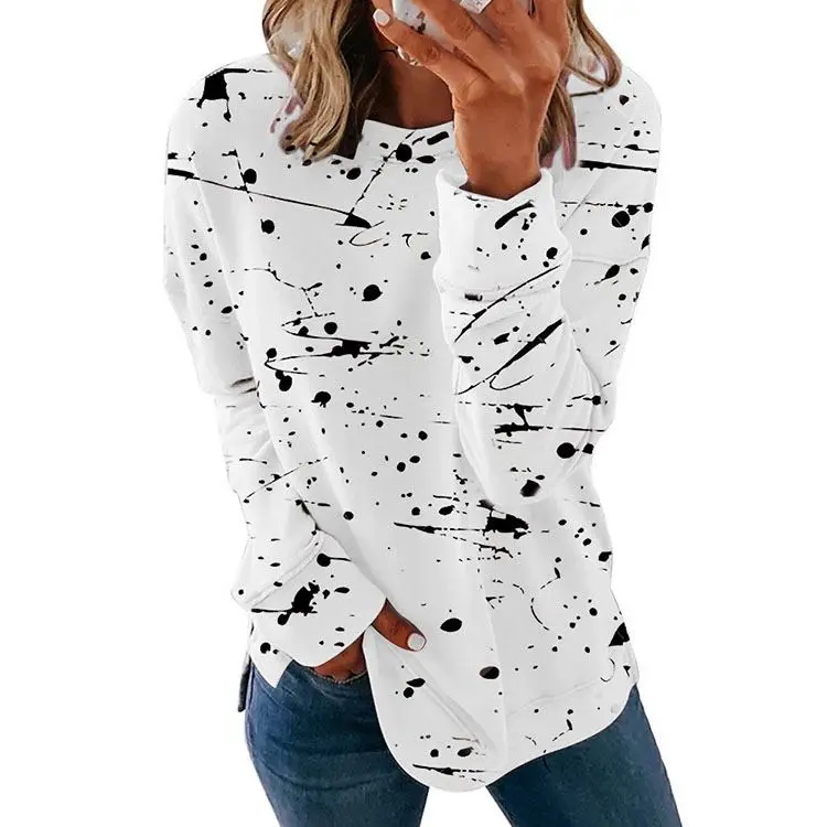 PEARL Chemisier Femme 2021 Spring Long Sleeve Casual Sport Crew Neck Printed Women's Top Women Blouse Tops
PEARL Chemisier Femme 2021 Spring Long Sleeve Casual Sport Crew Neck Printed Women's Top Women Blouse Tops