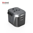 China sockets and switches AU EU US UK usb wall charger international travel adapter