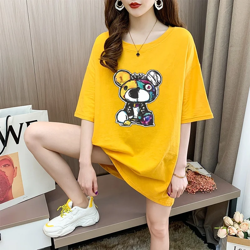 Wholesale short-sleeved women's T-shirt cartoon mouse print loose style large size short-sleeved shirt girl blouse
Wholesale short-sleeved women's T-shirt cartoon mouse print loose style large size short-sleeved shirt girl blouse