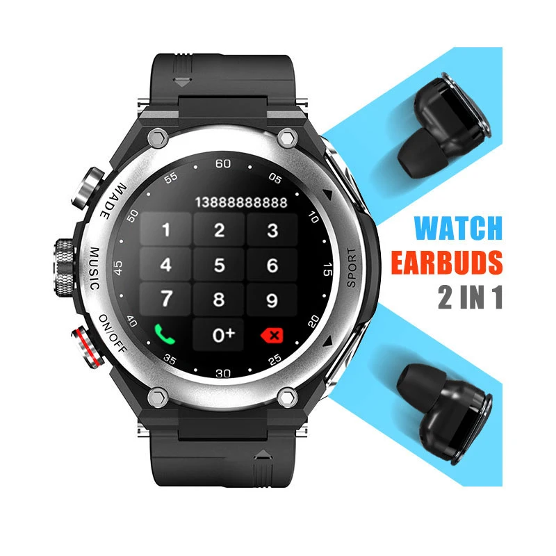 2021 2 in 1 MP3 player Music wireless earbuds earphone sport gps smart watch with heart rate monitor
2021 2 in 1 MP3 player Music wireless earbuds earphone sport gps smart watch with heart rate monitor