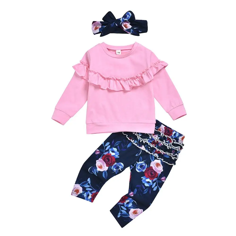Wholesale 2020 Spring Children Clothes Long Sleeve Pure Cotton Coat And Printed Pants With Headwear Suits Baby Girl 3pcs Sets, Pure color
Wholesale 2020 Spring Children Clothes Long Sleeve Pure Cotton Coat And Printed Pants With Headwear Suits Baby Girl 3pcs Sets, Pure color